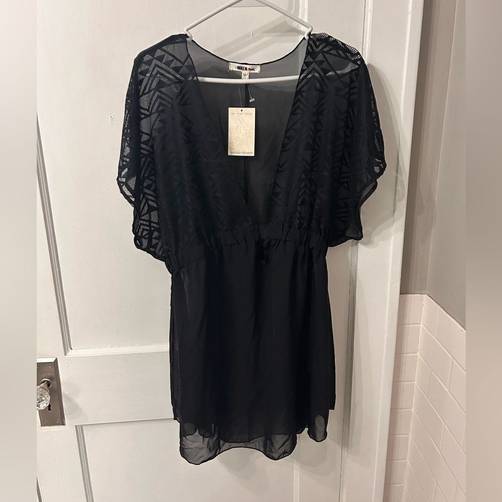 Black Sheer Cover-Up
